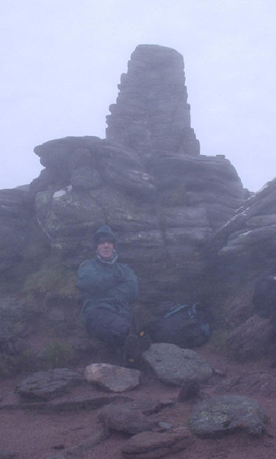 Jeff Thompson on the summit of Tom na Gruagaich