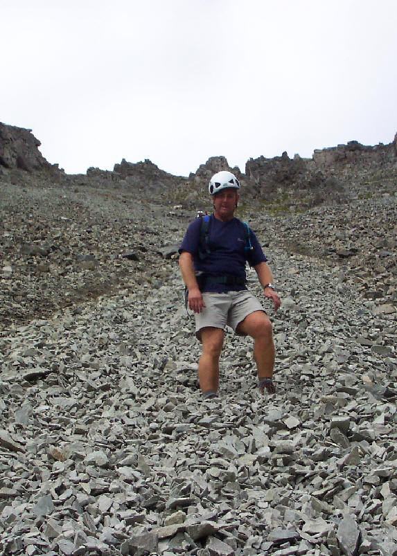 Mick Coming Down An Stac Screes