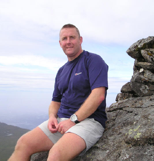 Mick on Sgurr nan Eag