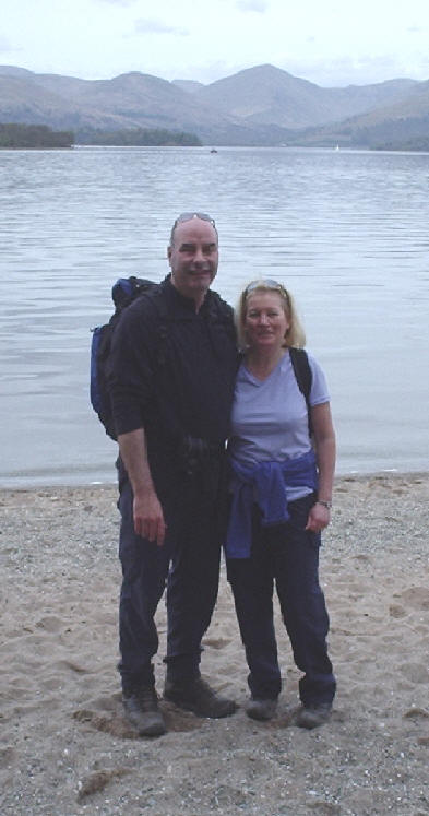 Antonio and Shirley on the beach