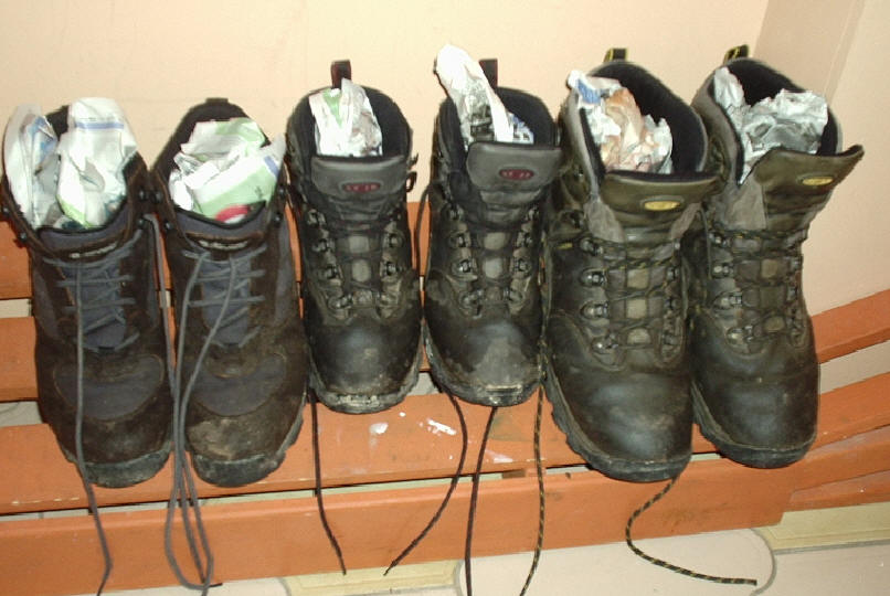 Drying boots
