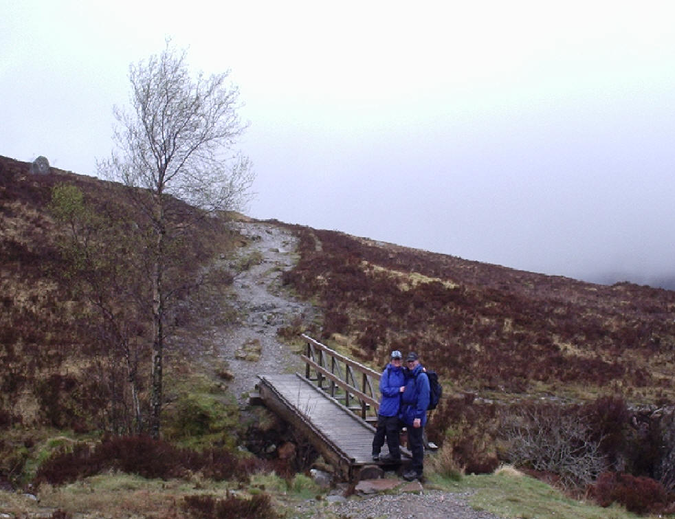 Shirley and Antonio on the bridge to no where