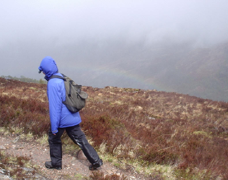 Shirley with her rainbow